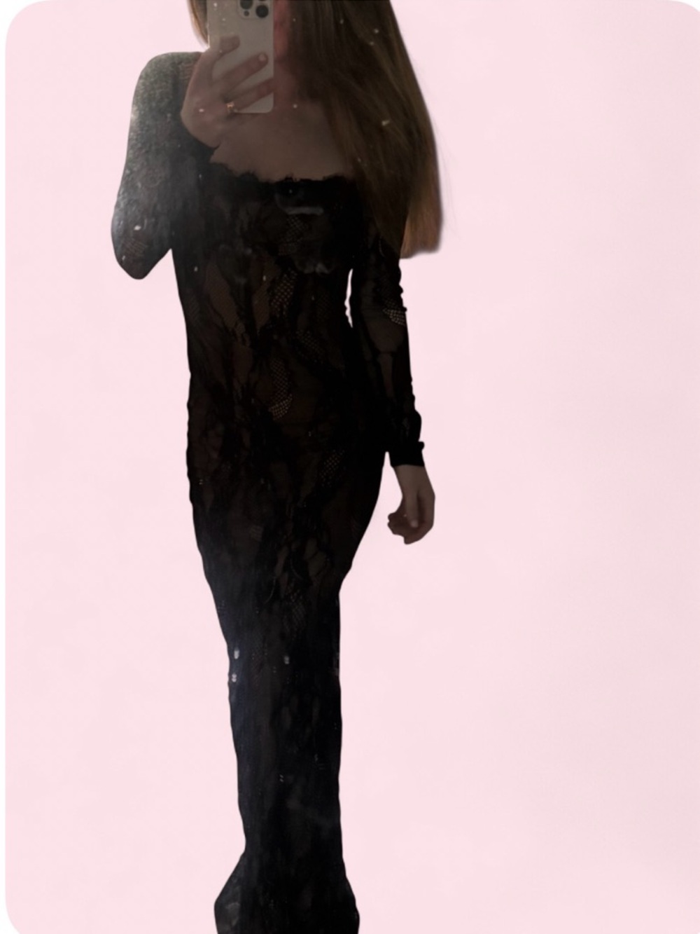 🖤 Black Lace Long Sleeve Maxi Dress 🖤